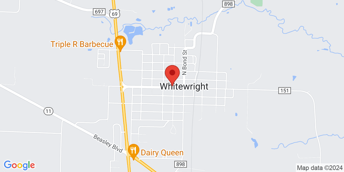 Map of Whitewright Public Library